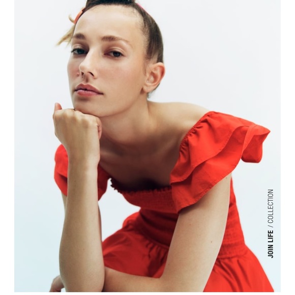 ZARA RUFFLED DRESS - Picture 5 of 5